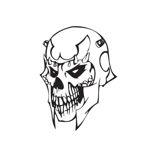 Image of Skull Wall Decal - Vinyl Decal - Car Decal - DC 8038