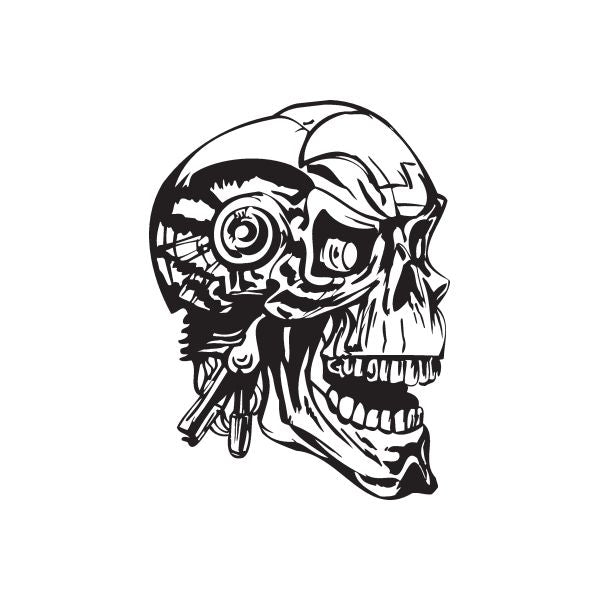 Image of Skull Wall Decal - Vinyl Decal - Car Decal - DC 8130