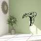 Skull vinyl wall decal with bold black head design