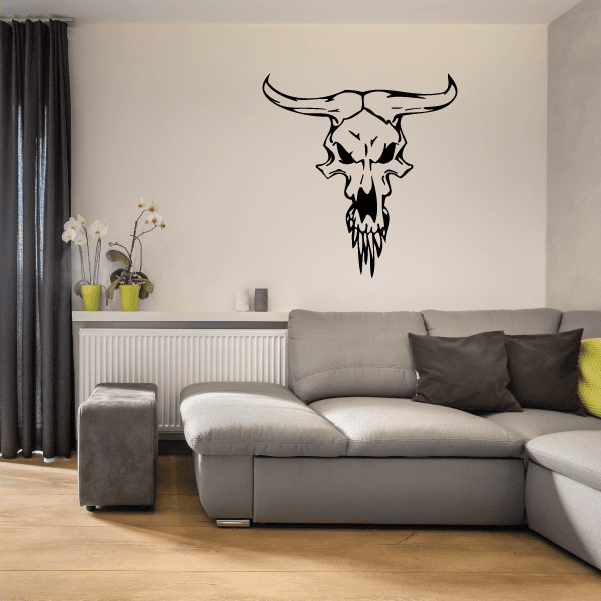 Image of Skull Wall Decal - Vinyl Decal - Car Decal - SM033