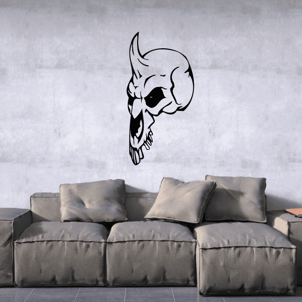 Image of Skull Wall Decal - Vinyl Decal - Car Decal - SM035