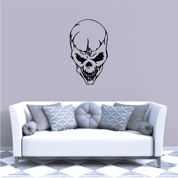 Image of Skull Wall Decal - Vinyl Decal - Car Decal - SM039