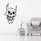 Skull head wall decal, black vinyl sticker