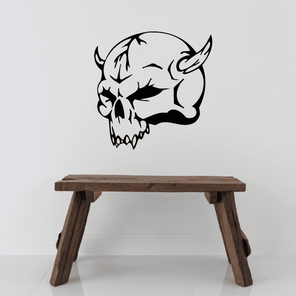 Image of Skull Wall Decal - Vinyl Decal - Car Decal - SM050