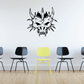 Skull wall decal vinyl sticker with black skull face graphic