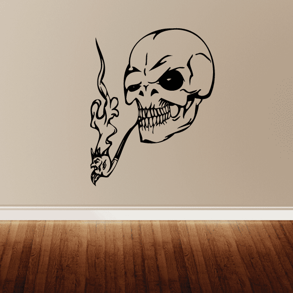 Image of Skull Wall Decal - Vinyl Decal - Car Decal - SM075