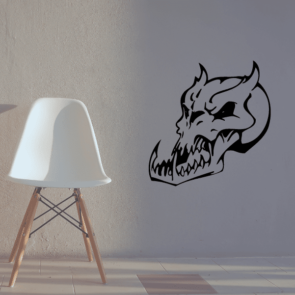 Image of Skull Wall Decal - Vinyl Decal - Car Decal - SM092