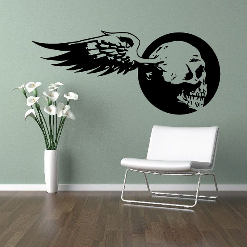 Image of Skull Wall Decal - Vinyl Decal - Car Sticker - CD12028