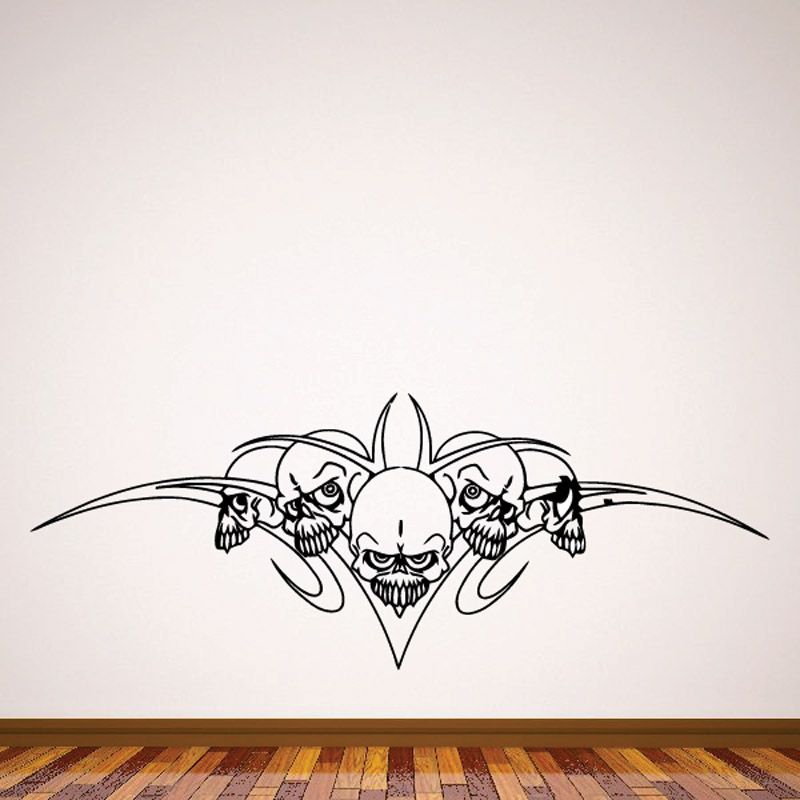 Image of Skull Wall Decal - Vinyl Decal - Car Sticker - CD23039