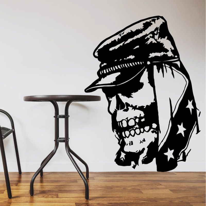 Image of Skull Wall Decal - Vinyl Decal - Car Sticker - CD23056