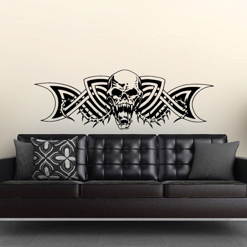 Image of Skull Wall Decal - Vinyl Decal - Car Sticker - CD23086