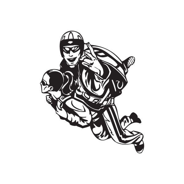 Image of Skydiving Peace Sign Divers Decal