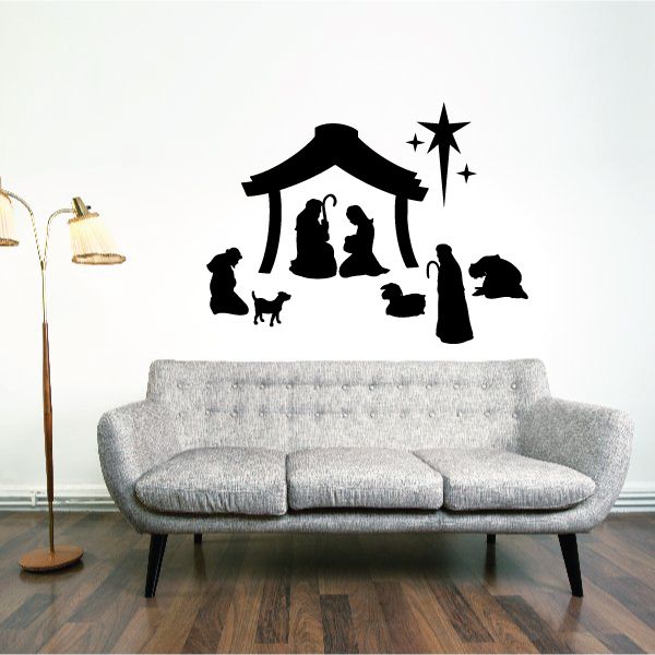 Image of Small Nativity Scene Decal