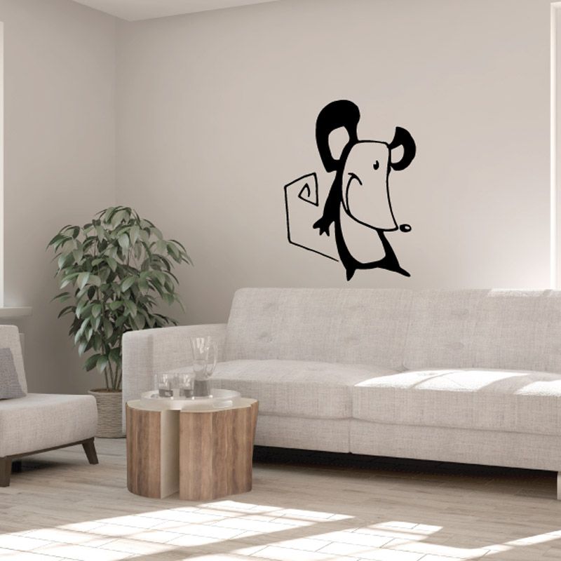 Image of Smiling Mouse Decal