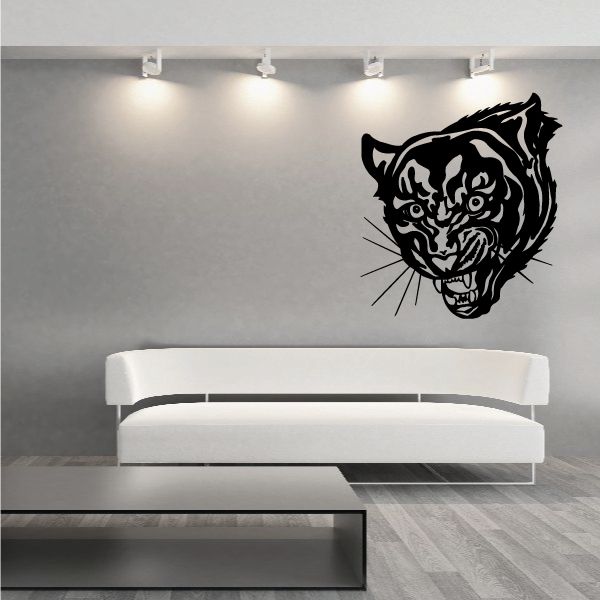 Image of Snarling Panther Face Decal