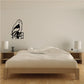 Snow owl wall decal with black and white owl sitting on a fence