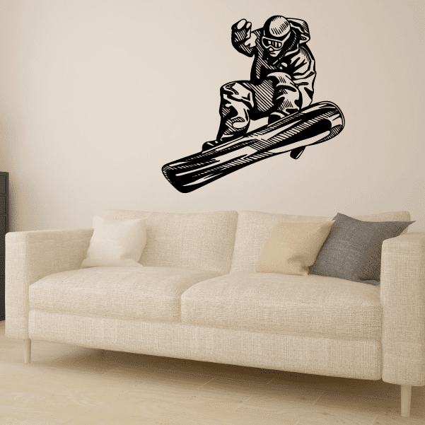 Image of Snowboarding Wall Decal - Vinyl Decal - Car Decal - CDS010