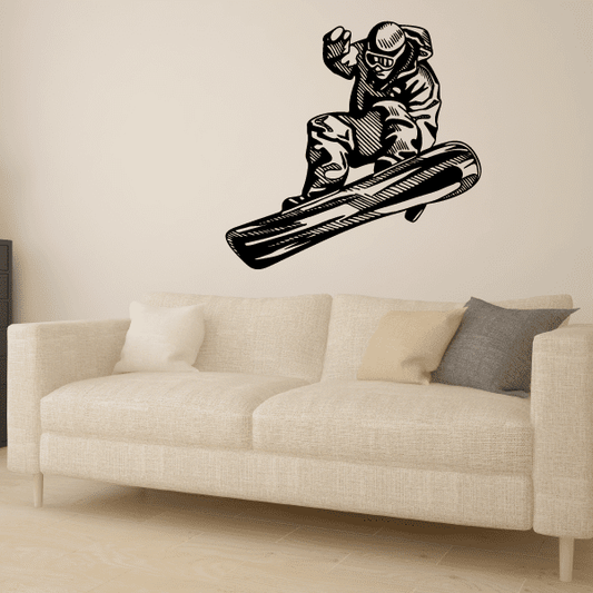 Image of Snowboarding Wall Decal - Vinyl Decal - Car Decal - CDS010