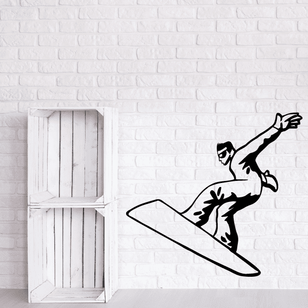 Image of Snowboarding Wall Decal - Vinyl Decal - Car Decal - CDS014