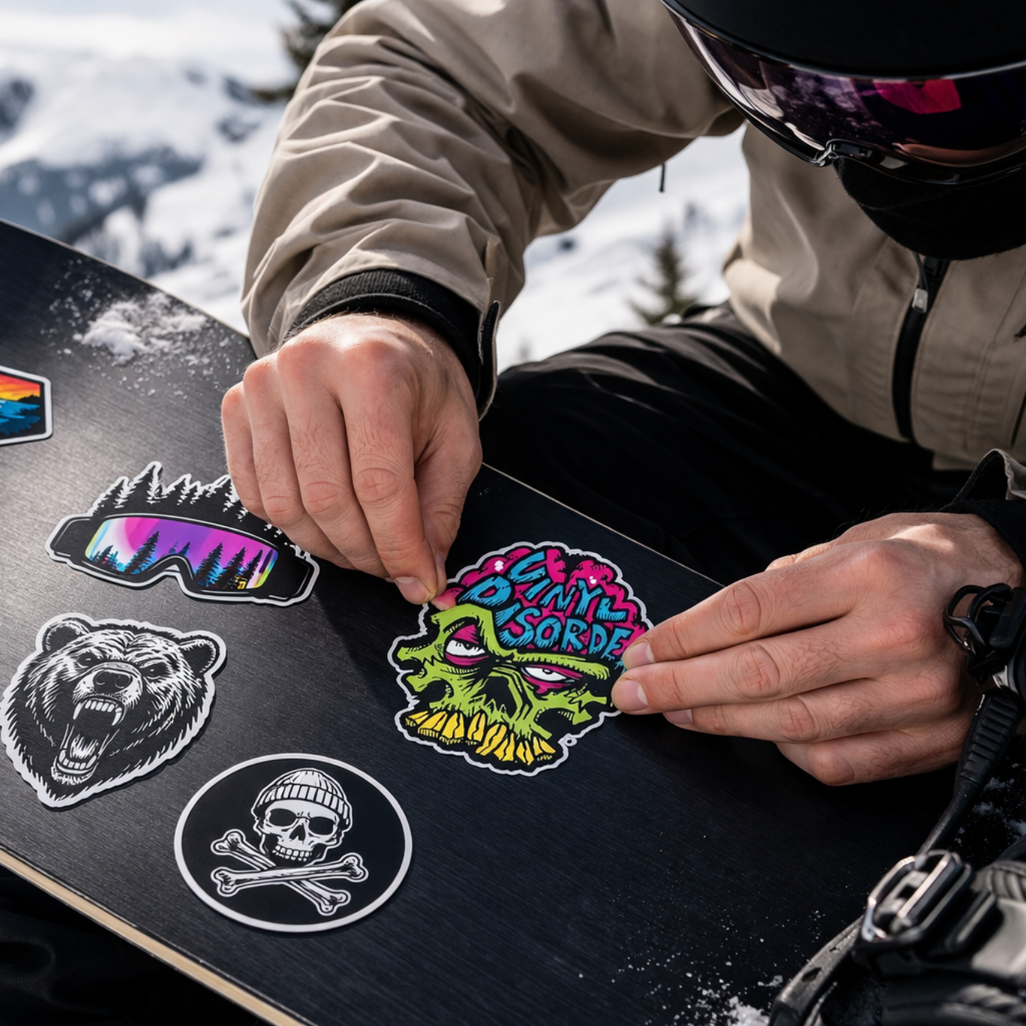 Snowboarding Stickers