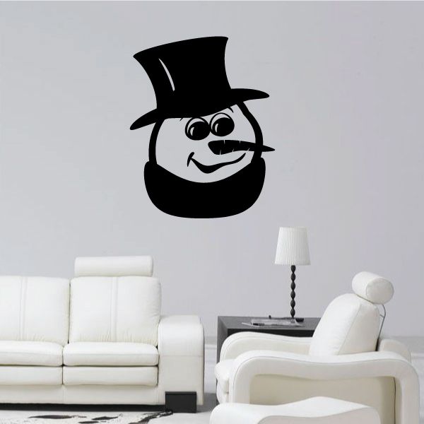 Image of Snowman Face Decal