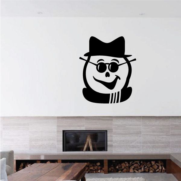 Image of Snowmen w/ Hat And Glasses Decal