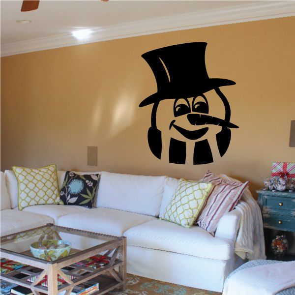 Image of Snowmen w/ Top Hat and Scarf Decal