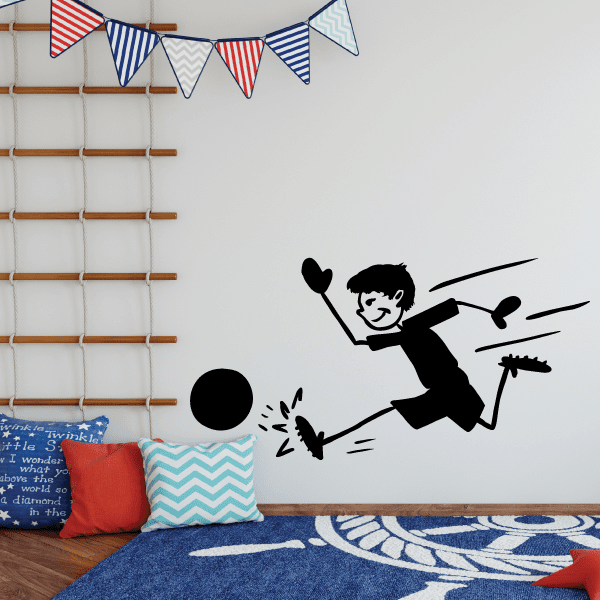 Image of Soccer stick player Sports Vinyl Wall Decal Sticker Mural Quotes Words SPLAYERV