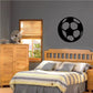 Soccer ball wall decal vinyl in black
