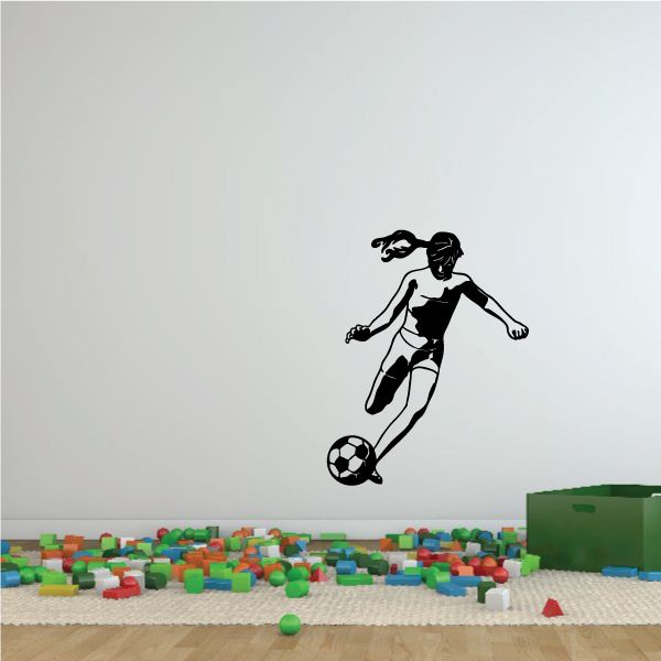 Image of Soccer Wall Decal - Vinyl Decal - Car Decal - 065