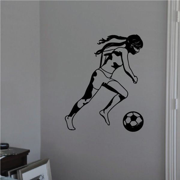 Image of Soccer Wall Decal - Vinyl Decal - Car Decal - 093