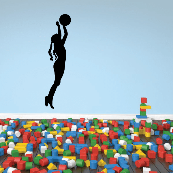 Soccer player wall decal vinyl, black silhouette of standing player with ball