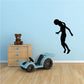Soccer player vinyl wall decal silhouette