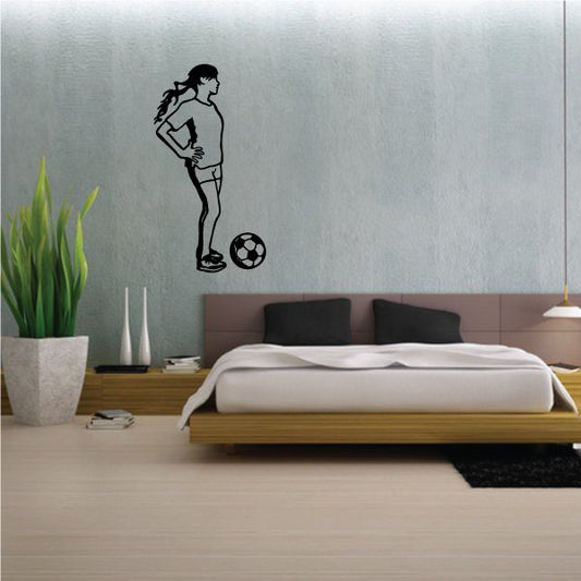 Image of Soccer Wall Decal - Vinyl Decal - Car Decal - 153