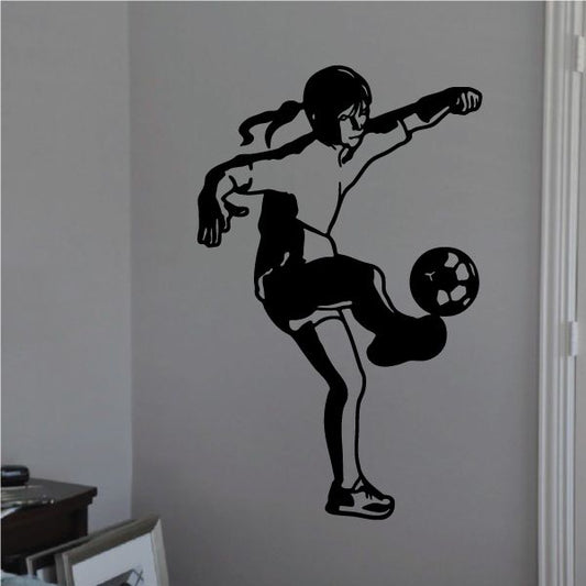 Image of Soccer Wall Decal - Vinyl Decal - Car Decal - 165