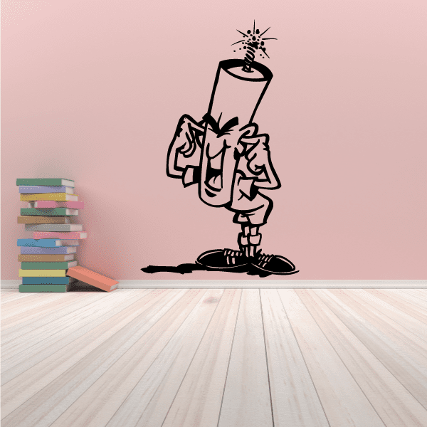 Soccer player wall decal with ball, black vinyl sticker