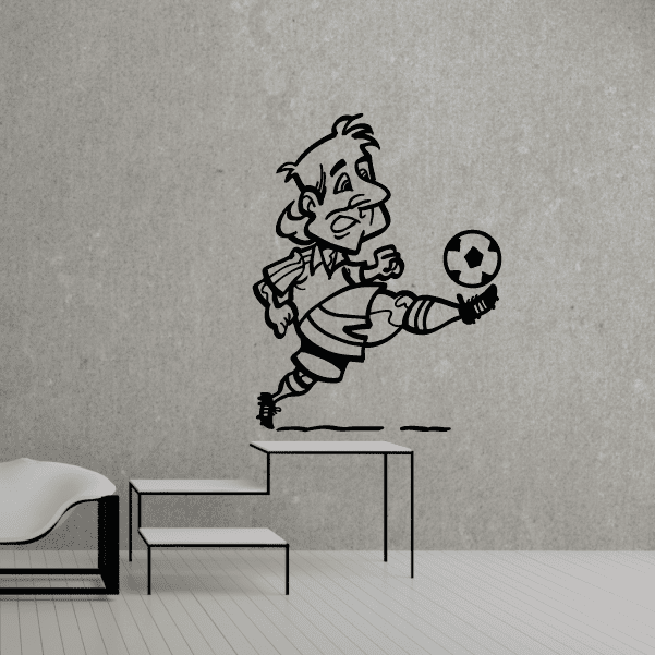 Image of Soccer Wall Decal - Vinyl Decal - Car Decal - Bl091