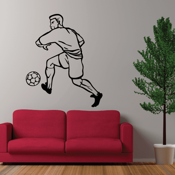 Image of Soccer Wall Decal - Vinyl Decal - Car Decal - CDS048