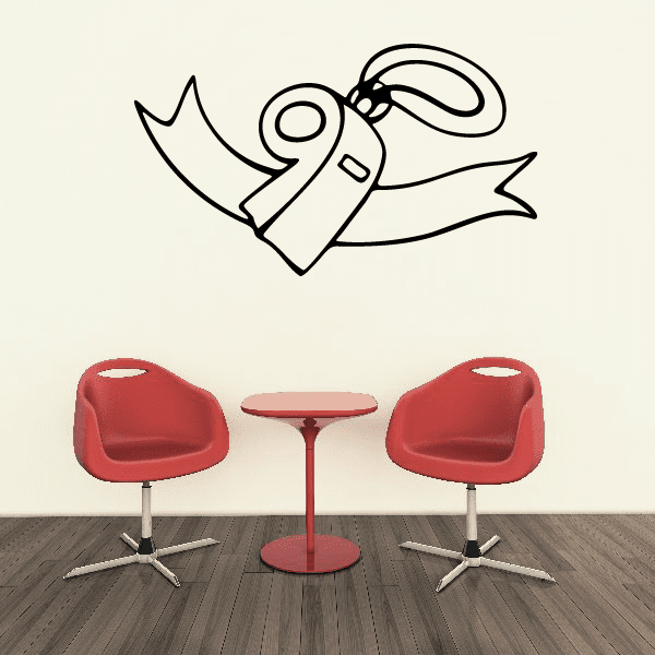 Soccer wall decal of outlined whistle and soccer boot