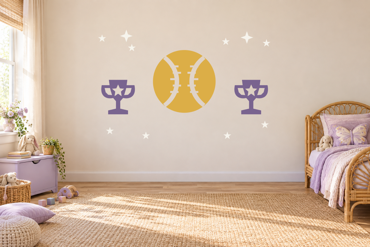 Softball Shine Wall Decal Kit