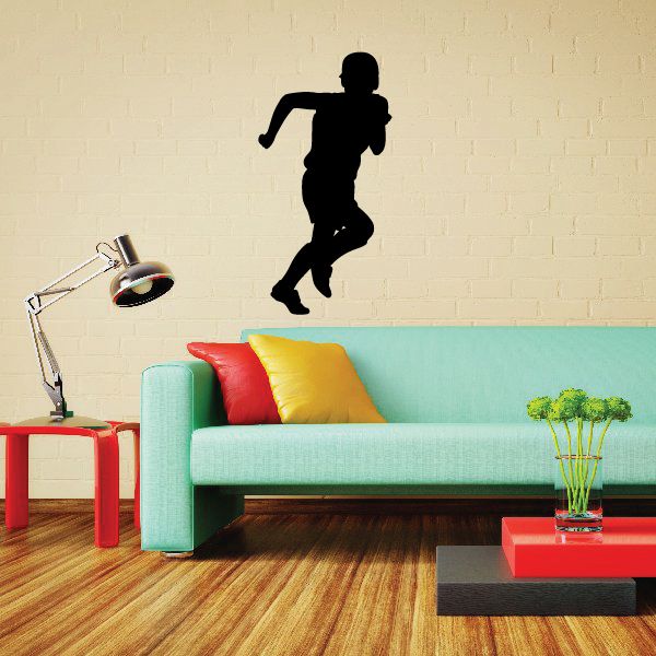 Image of Softball Running Wall Decal - Vinyl Decal - Car Decal - 004