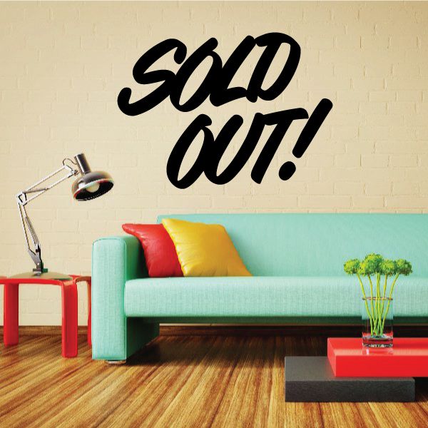 Image of Sold Out Wall Decal - Vinyl Decal - Car Decal - Business Sign - MC300