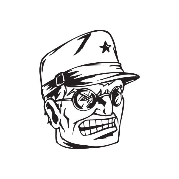 Soldier with Glasses Face Decal – Vinyl Disorder