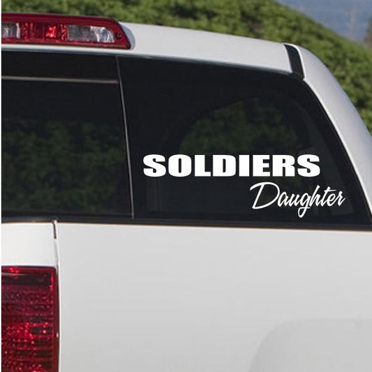 Image of Soldiers Daughter Block Decal 