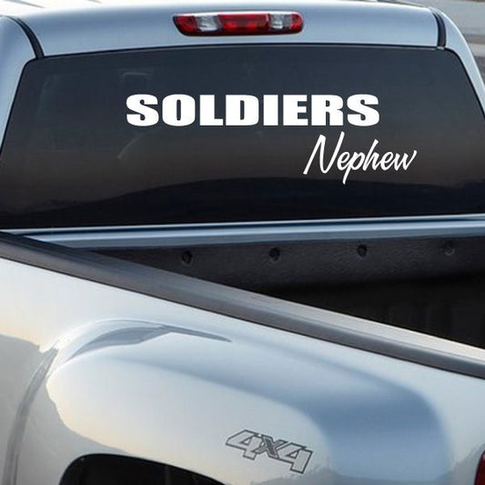 Image of Soldiers Nephew Block Decal 