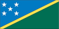 Solomon Islands flag sticker with blue, green, and gold diagonal stripe and white stars