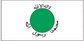 Somaliland flag sticker with green circular seal and black Arabic lettering