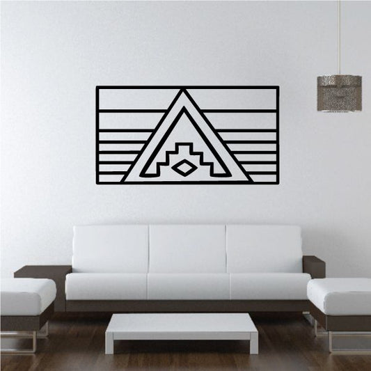 Image of Southwestern Ziggurat Temple Decal