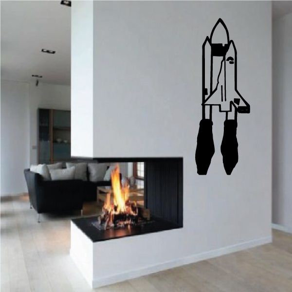 Image of Space Shuttle Blast off Decal