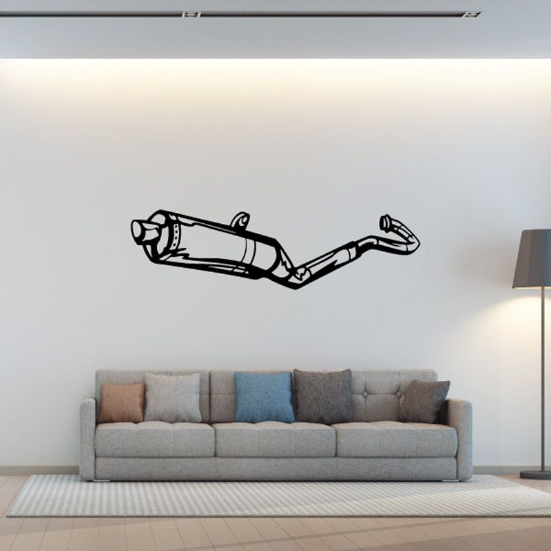 Image of Sport Bike Exhaust Decal